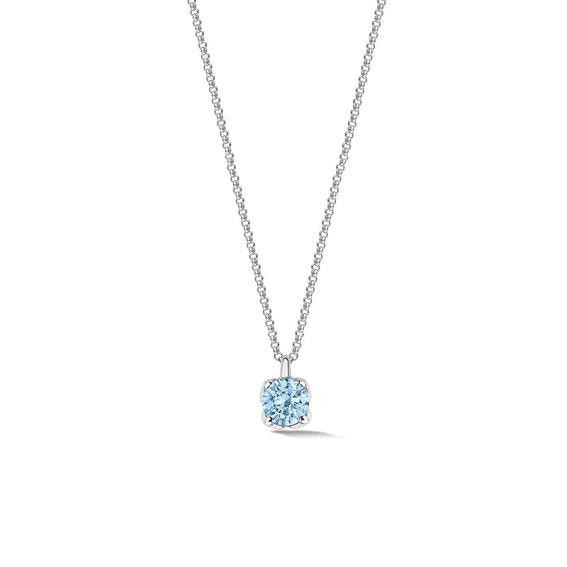 18k Aquamarine Stargazer Pendant - 0.90ct