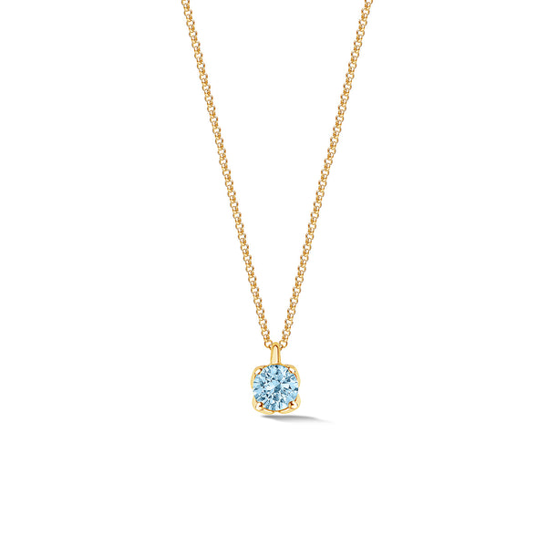 18k Aquamarine Stargazer Pendant - 0.90ct