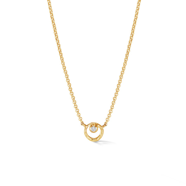 White Sapphire Dewdrop Pendant