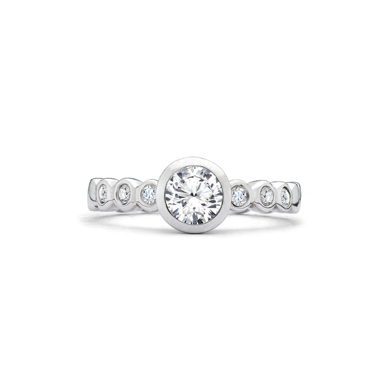 Dotty Round Diamond Solitaire Engagement Ring - 0.70ct