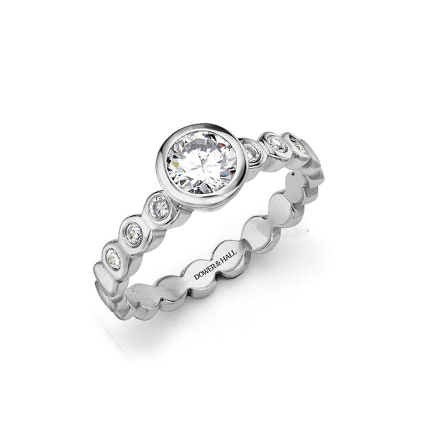 Dotty Round Diamond Solitaire Engagement Ring - 0.70ct