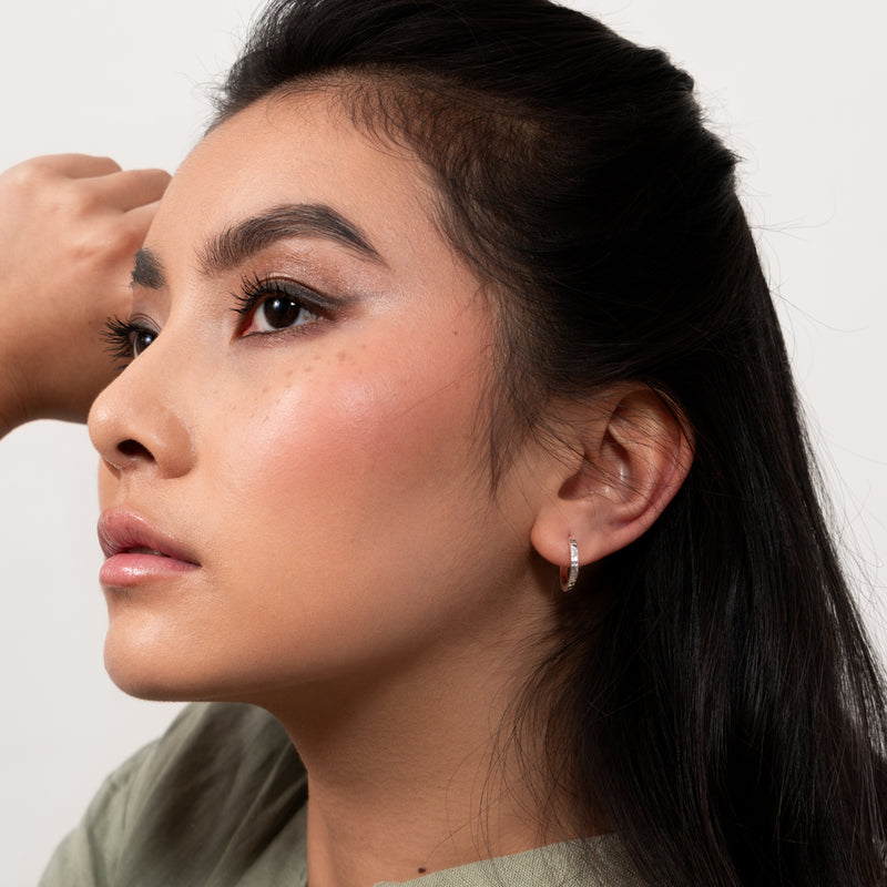 Hammered Huggie Hoops Christmas Cracker