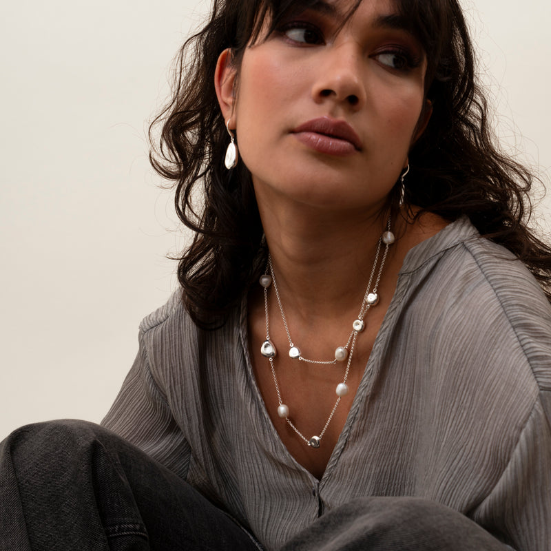     PEBN18-S-WP-Dower-and-Hall-Sterling-Silver-Long-Baroque-Pearl-and-Pebble-Necklace-2