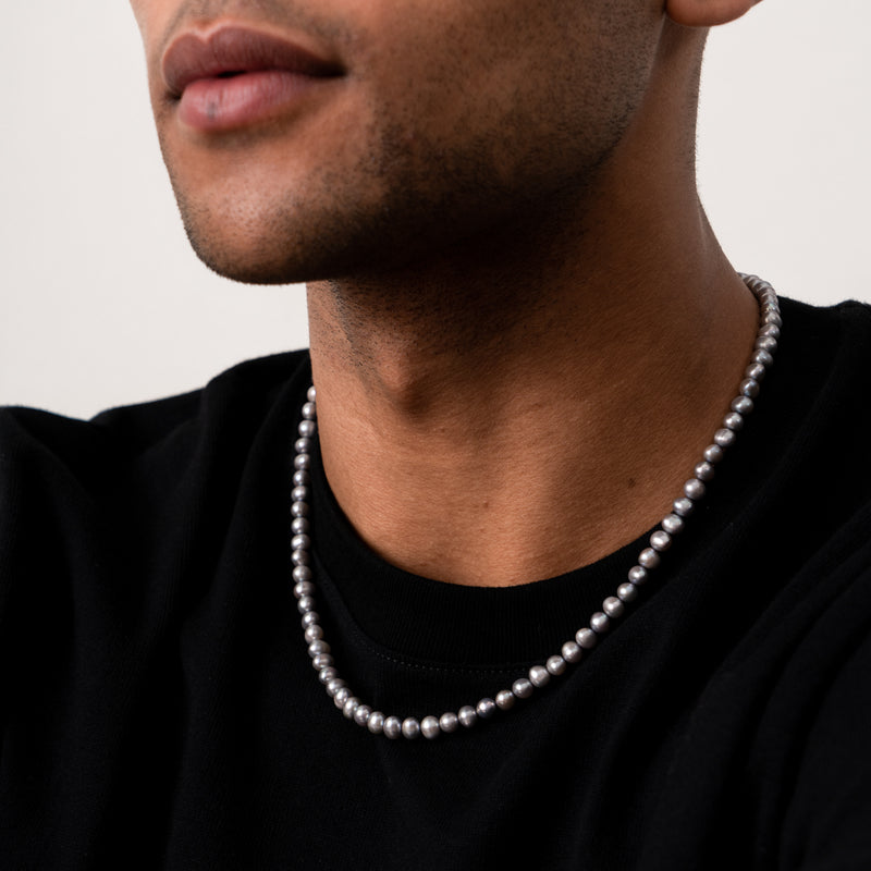 Dower-and-Hall-Men's-Dove-Grey-Freshwater-Pearl-Necklace