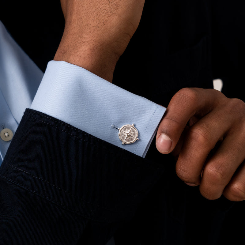 Dower-and-Hall-Engravable-True-North-Story-Cufflinks
