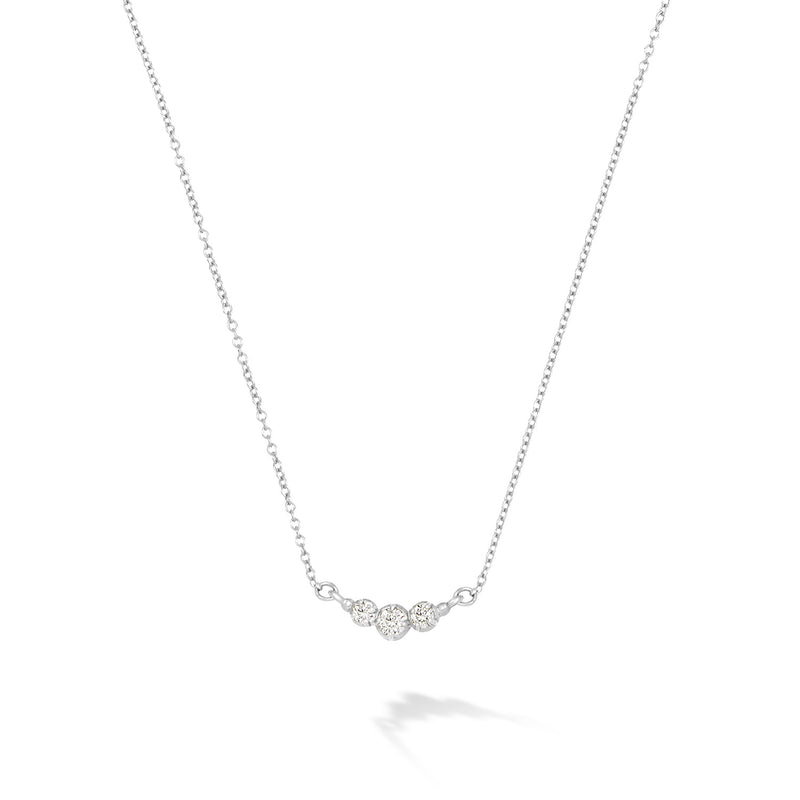 14k Gold Stargazer Trio Diamond Pendant