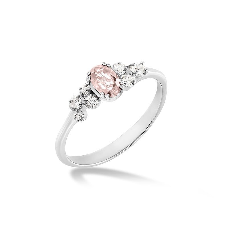 DSGR36-18W-MORG-DIA-40PT-Dower-and-Hall-18k-White-Gold-Oval-Morganite-and-Diamond-Stargazer-Ring