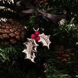     Dower-and-Hall-Pewter-Holly-Christmas-Tree-Decoration