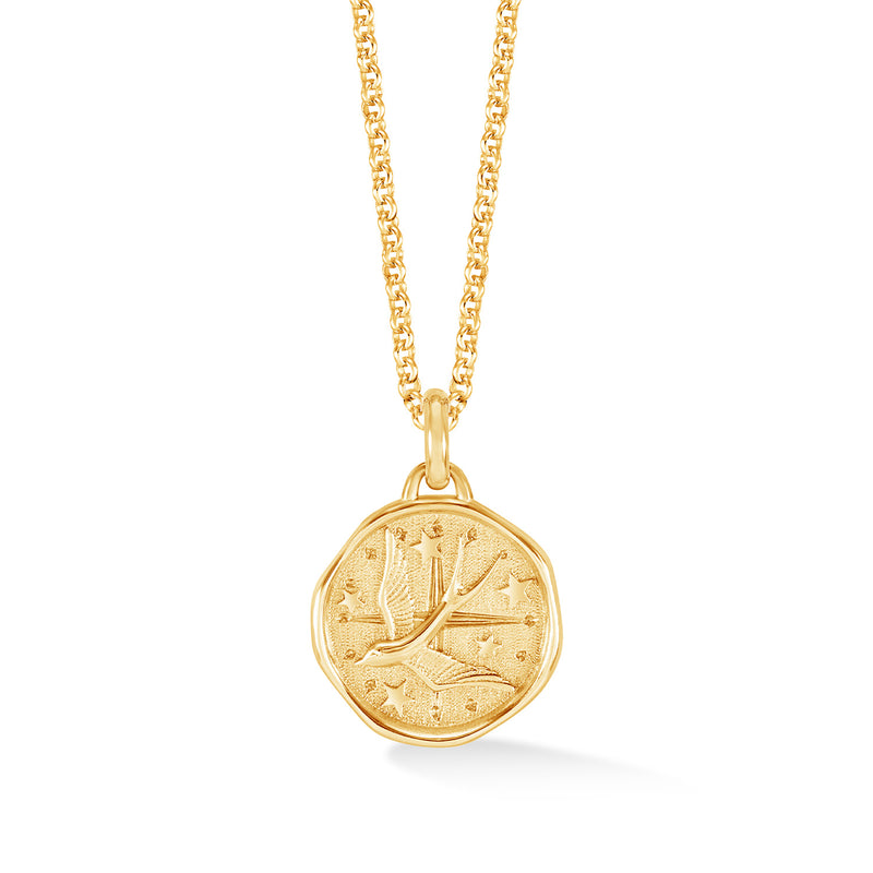 Flying Swallow Talisman Necklace