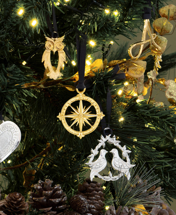 Pewter Tree Decorations