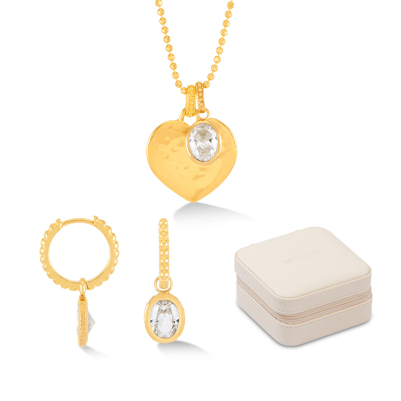 Dower-and-Hall-Yellow-Gold-Vermeil-White-Topaz-Heart-and-Hoops-Gift-Set