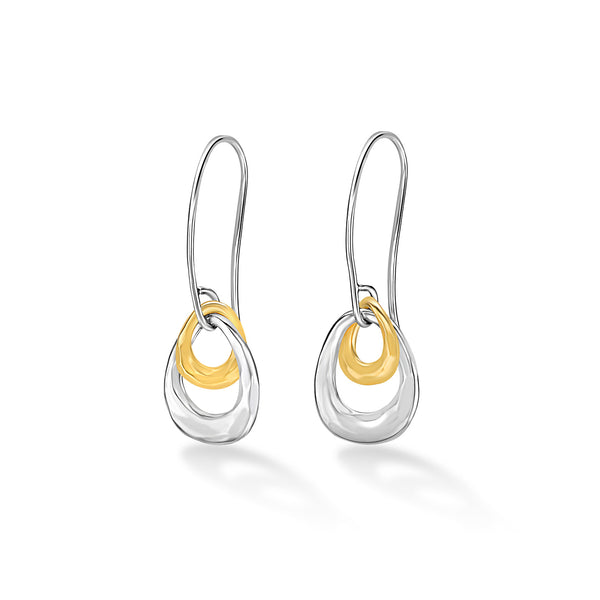 EWE20-S-V-Dower-and-Hall-Sterling-Silver-and-Yellow-Gold-Vermeil-Entwined-Mixed-Open-Double-Oval-Earrings