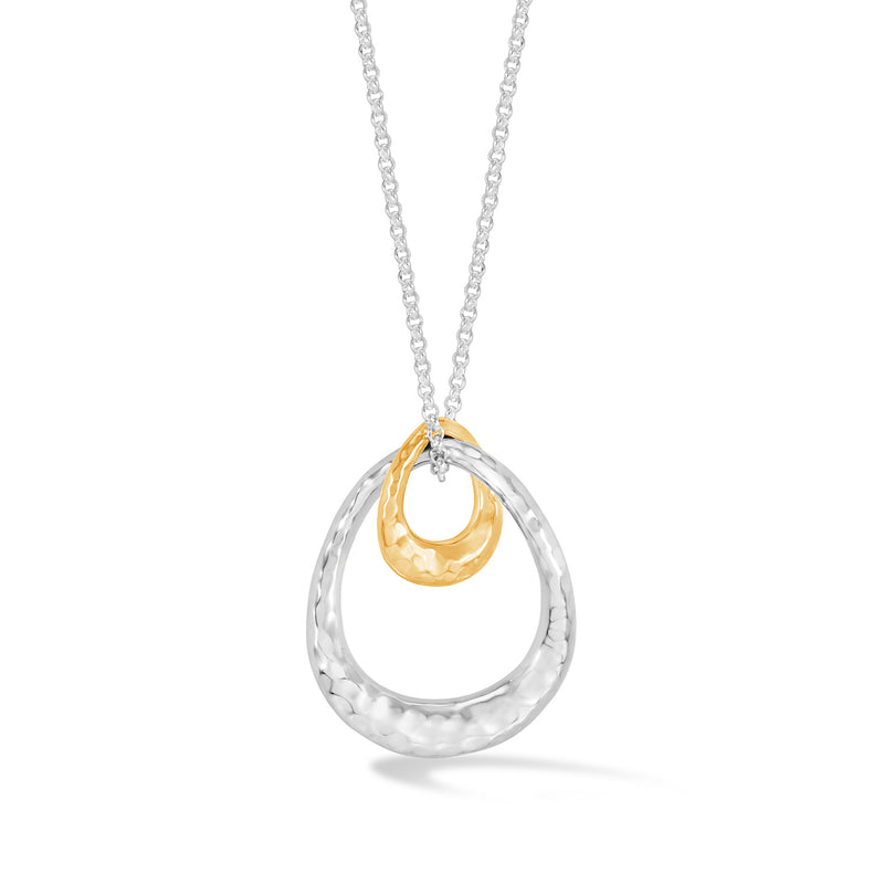 EWP21-S-V-Dower-and-Hall-Sterling-Silver-and-Yellow-Gold-Vermeil-Large-Entwined-Open-Double-Oval-Pendant