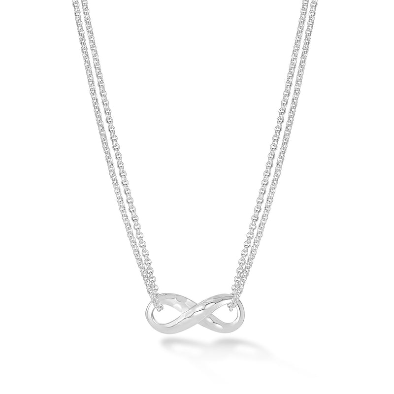 Entwined Hearts Necklace 1/10 ct tw Diamonds 10K White Gold | Jared