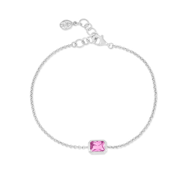 HHB90-S-PQ-Dower-and-Hall-Sterling-Silver-Pink-Quartz-Octagon-Chain-Bracelet