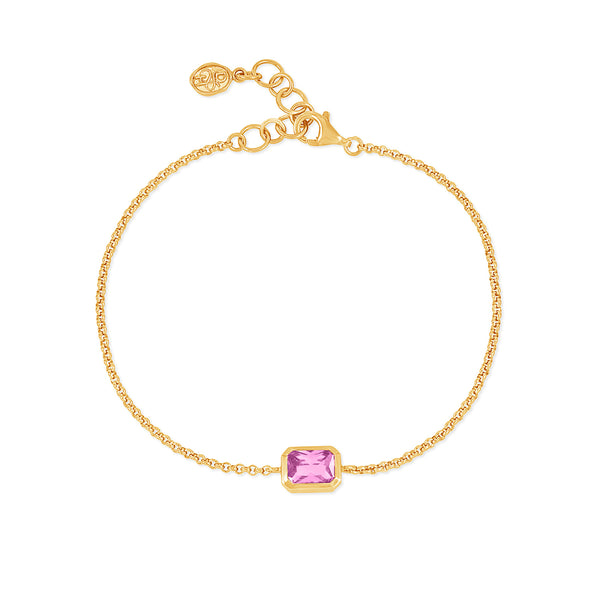 HHB90-V-PQ-Dower-and-Hall-Yellow-Gold-Vermeil-Pink-Quartz-Octagon-Chain-Bracelet