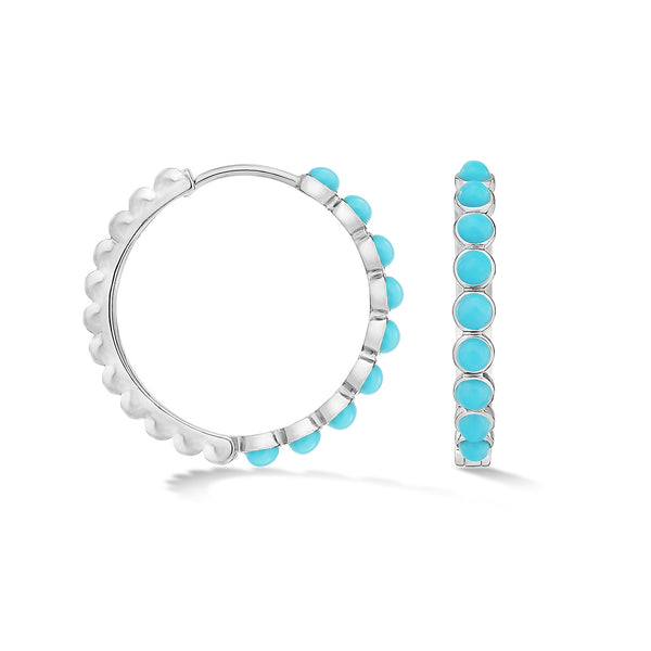 HHE38-S-Dower-and-Hall-Sterling-Silver-Large-Azure-Turquoise-Huggie-Hoops
