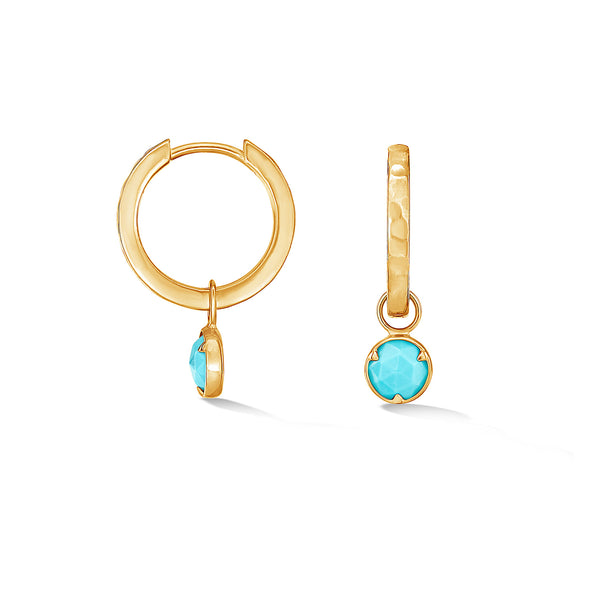 HHE39-V-TURQ-Dower-and-Hall-Yellow-Gold-Vermeil-Hammered-Turquoise-Azure-Hoops
