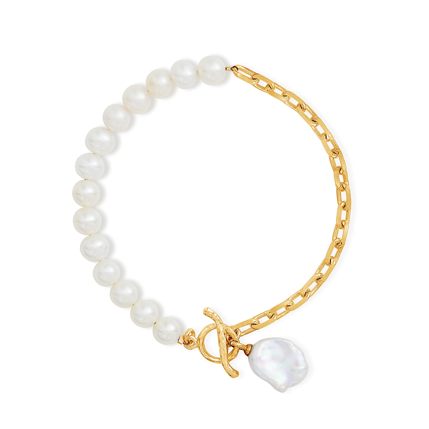 Keshi pearl bracelet hotsell