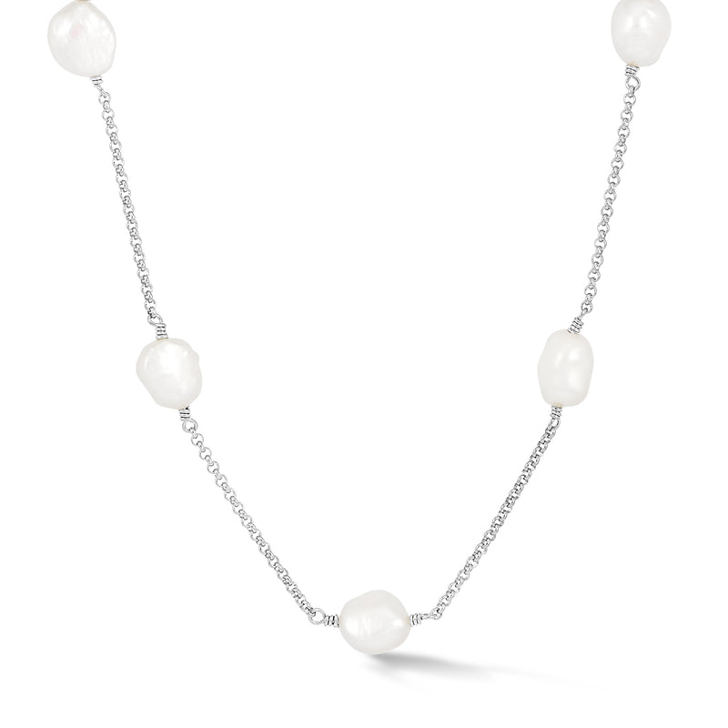 LUBN21-S-WP-Dower-and-Hall-Sterling-Silver-Long-White-Baroque-Pearl-Chain-Necklace-1
