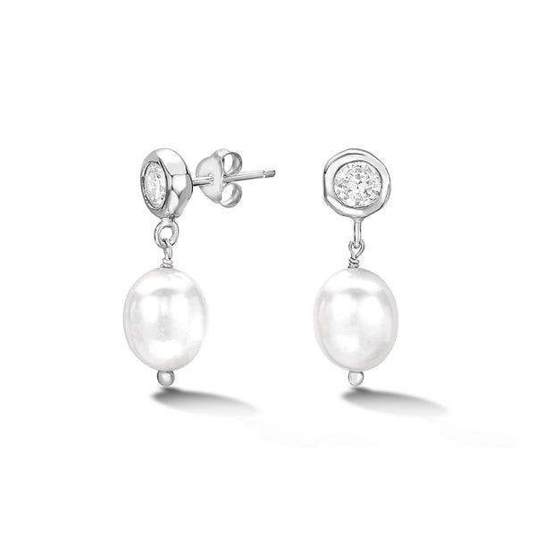 LUE256-S-WT-Dower-and-Hall-Sterling-Silver-Timeless-White-Topaz-and-White-Pearl-Earrings