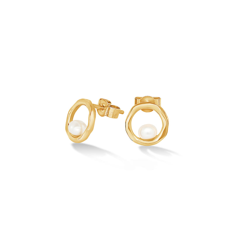 LUE9-V-WP-Dower-and-Hall-Yellow-Gold-Vermeil-Open-Circle-and-White-Pearl-Waterfall-Earrings