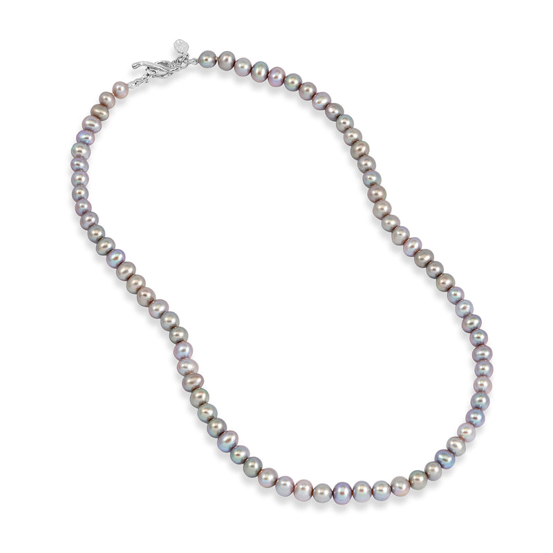     LUN44B-S-DGP-Dower-and-Hall-Sterling-Silver-Timeless-Dove-Grey-Freshwater-Pearl-Necklace-1