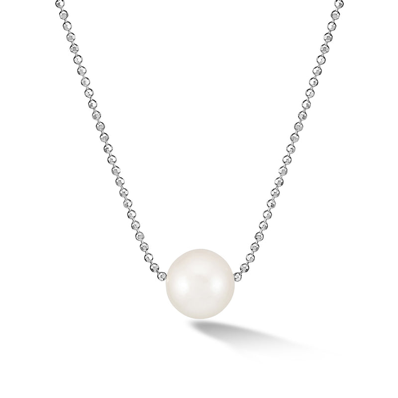 Exquisite Pearl Pendant and Italian Sterling Silver Chain Necklace by Lady  Grey Beads