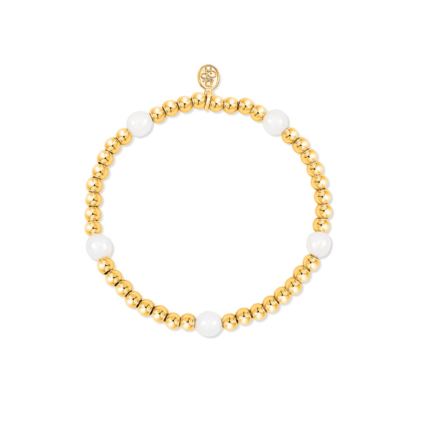 'Moonlight' Pearl Misanga Bracelet