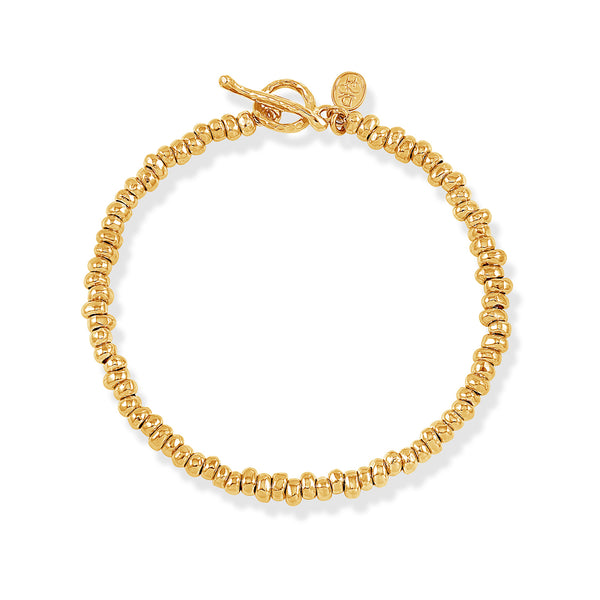 NB235-V-Dower-and-Hall-Yellow-Gold-Vermeil-Nomad-Nuggets-Bracelet
