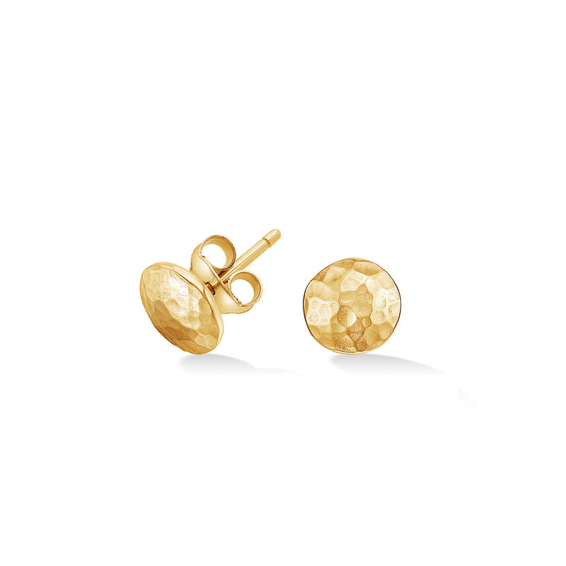 NE239-V-Dower-and-Hall-Yellow-Gold-Vermeil-Small-Round-Domed-Disc-Nomad-Studs
