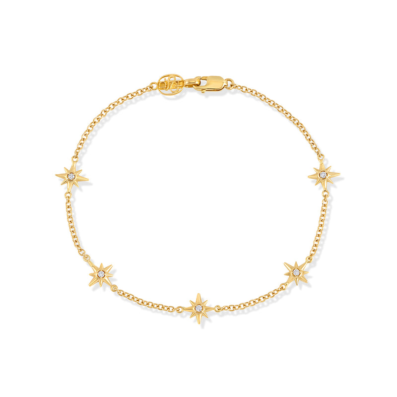 NSB5-14Y-DIA-Dower-and-Hall-14k-Yellow-Gold-and-Diamond-Five-Star-Bracelet