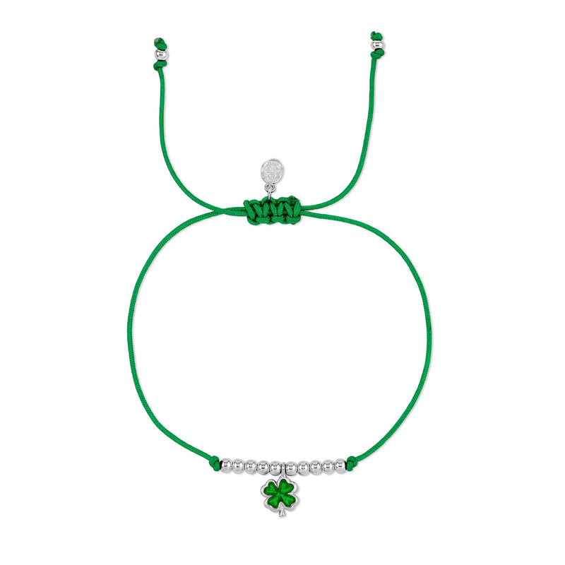 NTB13-S-GREEN-Dower-and-Hall-Sterling-Silver-Clover-Misanga-Green-Cord-Bracelet