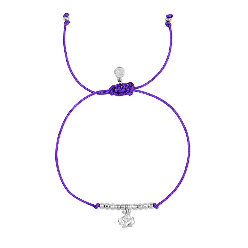 NTB71-S-PURPLE-Dower-and-Hall-Sterling-Silver-Thistle-Misanga-Purple-Cord-Bracelet