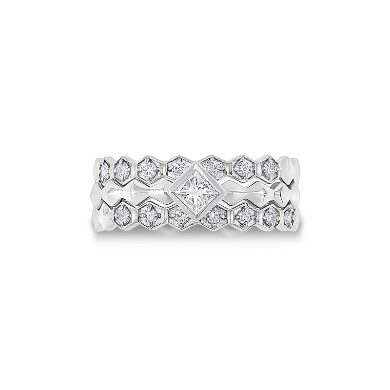    NTR-14W-BRANCUSI-TRIO-Dower-and-Hall-14k-White-Gold-Brancusi-Trio-Narrative-Ring-Stack-1