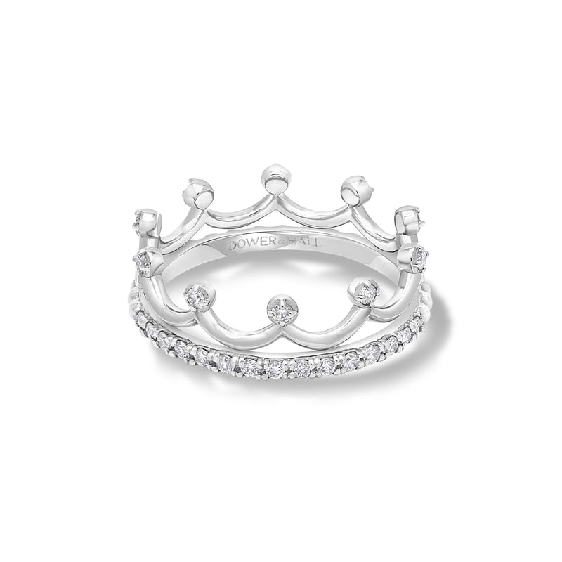 NTR-14W-CORONET-Dower-and-Hall-14k-White-Gold-Coronet-Narrative-Ring-Stack-1