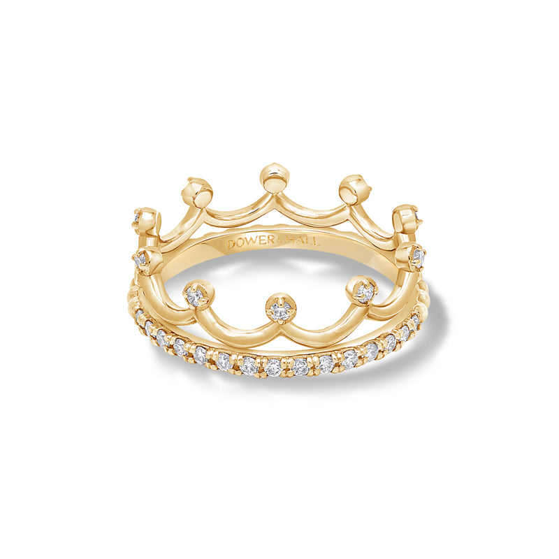 NTR-14Y-CORONET-Dower-and-Hall-14k-Yellow-Gold-Coronet-Narrative-Ring-Stack-4