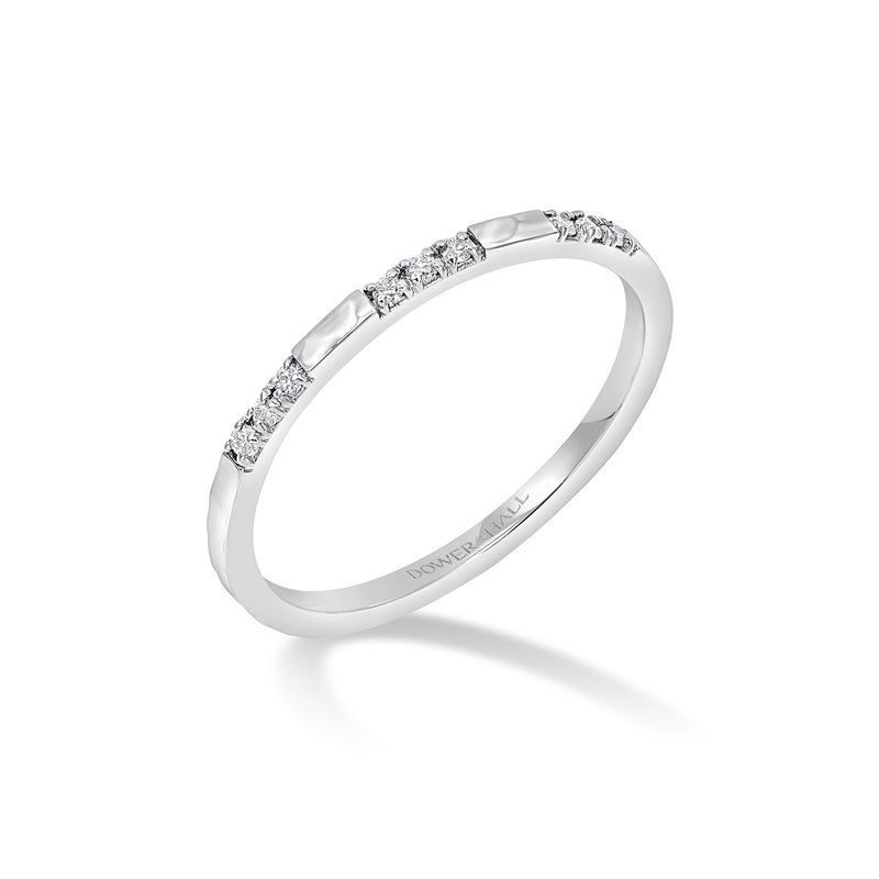 NTR11-14W-Dower-and-Hall-14k-White-Gold-Fine-Diamond-Set-Hammered-Narrative-Ring-1