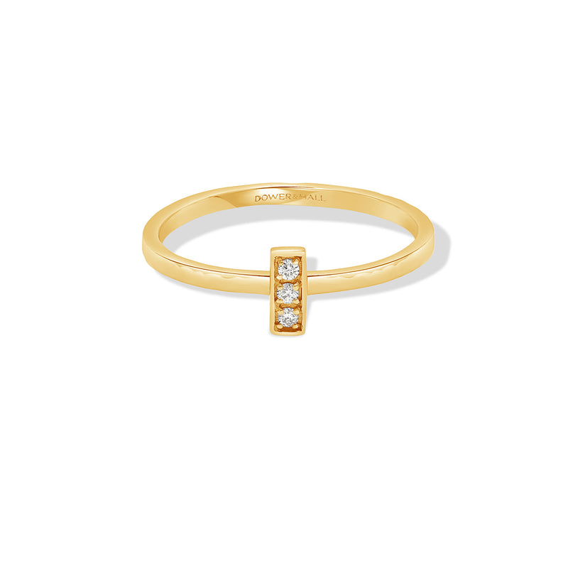 NTR15-14Y-DIA-Dower-and-Hall-14k-Yellow-Gold-Diamond-Trio-Hammered-Narrative-Ring-1