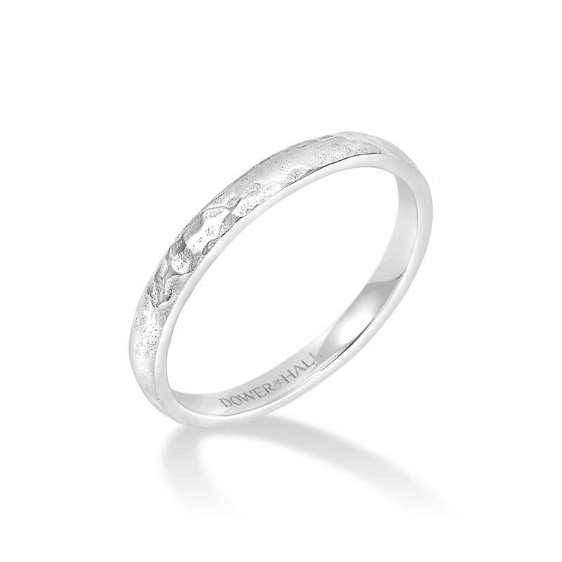 NTR20-14W-Dower-and-Hall-14k-White-Gold-Medium-Hammered-Narrative-Ring