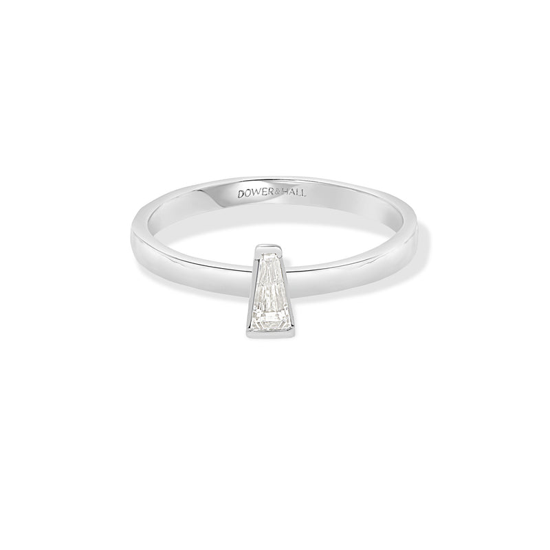 NTR26-14W-DIA-Dower-and-Hall-14k-White-Gold-Hammered-Narrative-Ring-with-Tapered-Baguette-Diamond-1