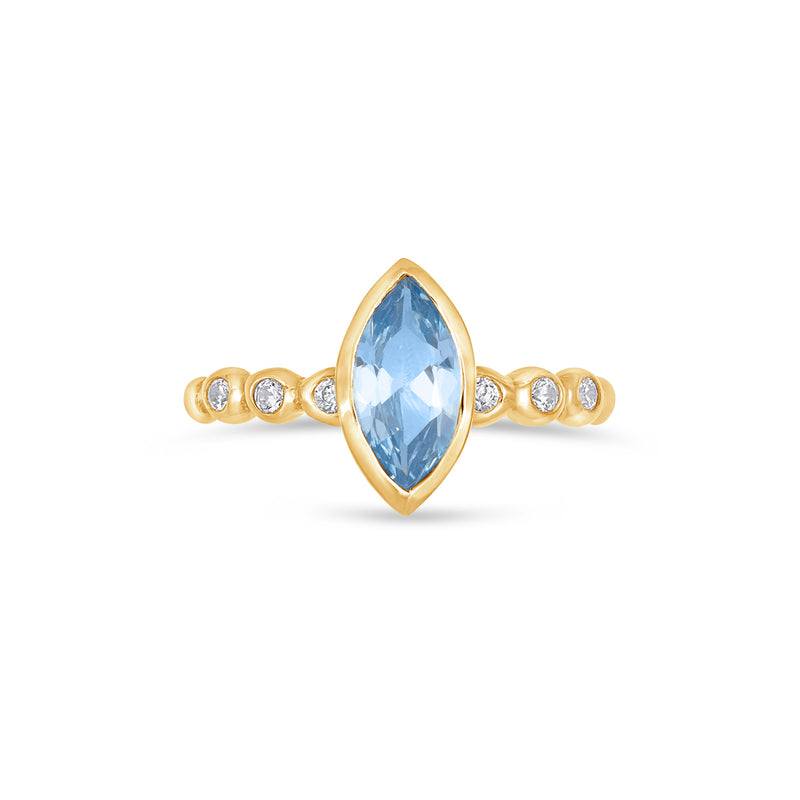 Dower-and-Hall-18k-Yellow-Gold-Bubbles-Narrative-Ring-with-Marquise-Aquamarine-3