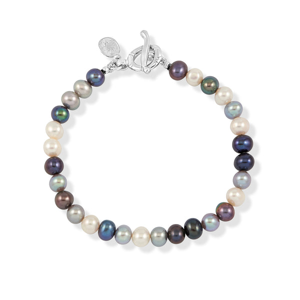 PBB7M-S-MIX-Dower-and-Hall-Sterling-Silver-Mens-Mixed-Pearl-Bracelet