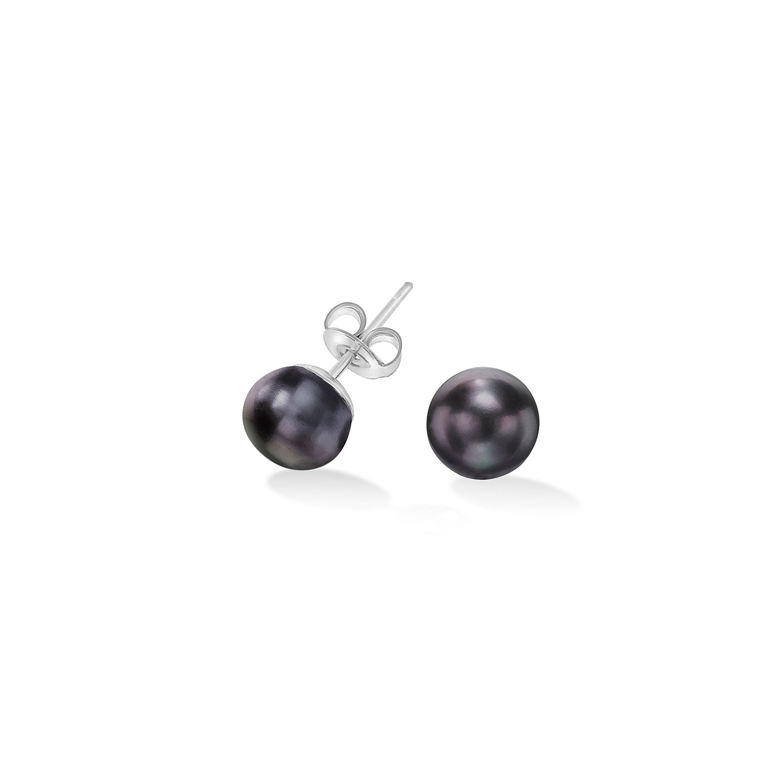 Peacock Timeless Freshwater Pearl Studs - Main Image