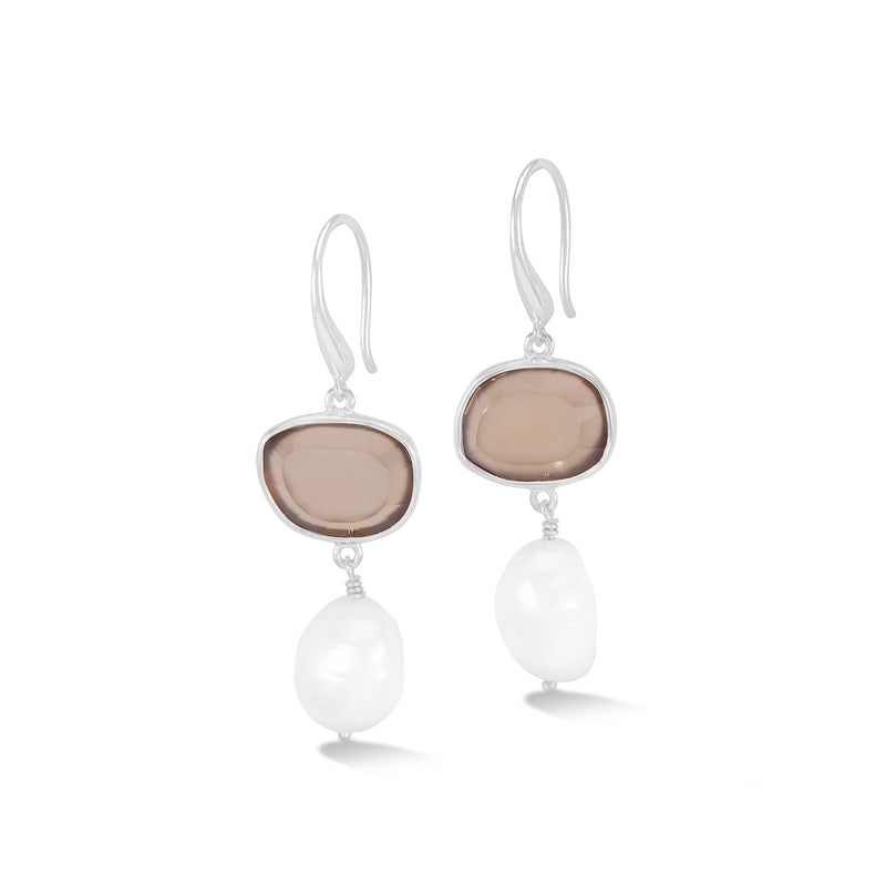 PEBE15-S-AGATE-Dower-and-Hall-Sterling-Silver-Grey-Agate-Pebble-and-Pearl-Drop-Earrings