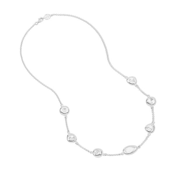     PEBN13-S-Dower-and-Hall-Sterling-Silver-Multi-Pebble-Necklace
