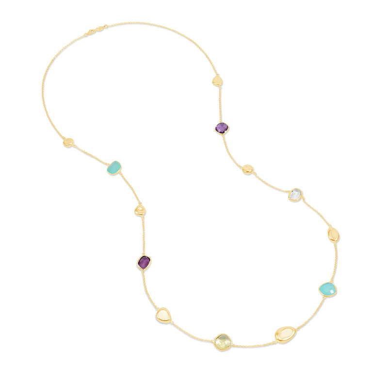 PEBN14-V-CANDY-Dower-and-Hall-Yellow-Gold-Vermeil-Candy-Gemstones-and-Pebbles-Long-Necklace
