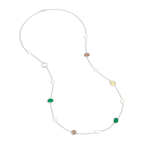 PEBN16-S-GREEN-Dower-and-Hall-Sterling-Silver-Long-Green-Gemstone-and-Baroque-Pearl-Necklace