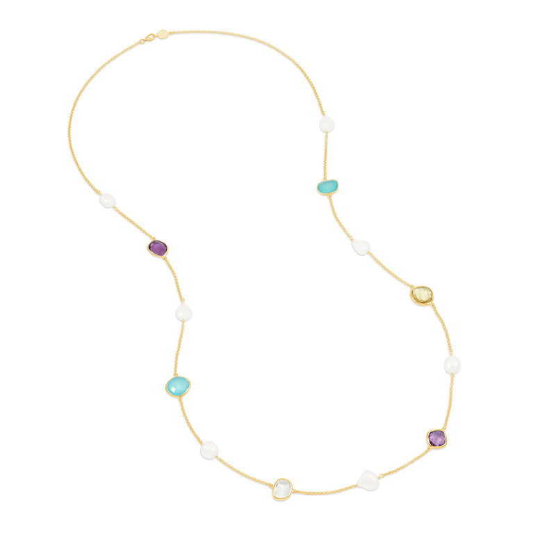 PEBN16-V-CANDY-Dower-and-Hall-Yellow-Gold-Vermeil-Long-Candy-Gemstone-and-Baroque-Pearl-Necklace