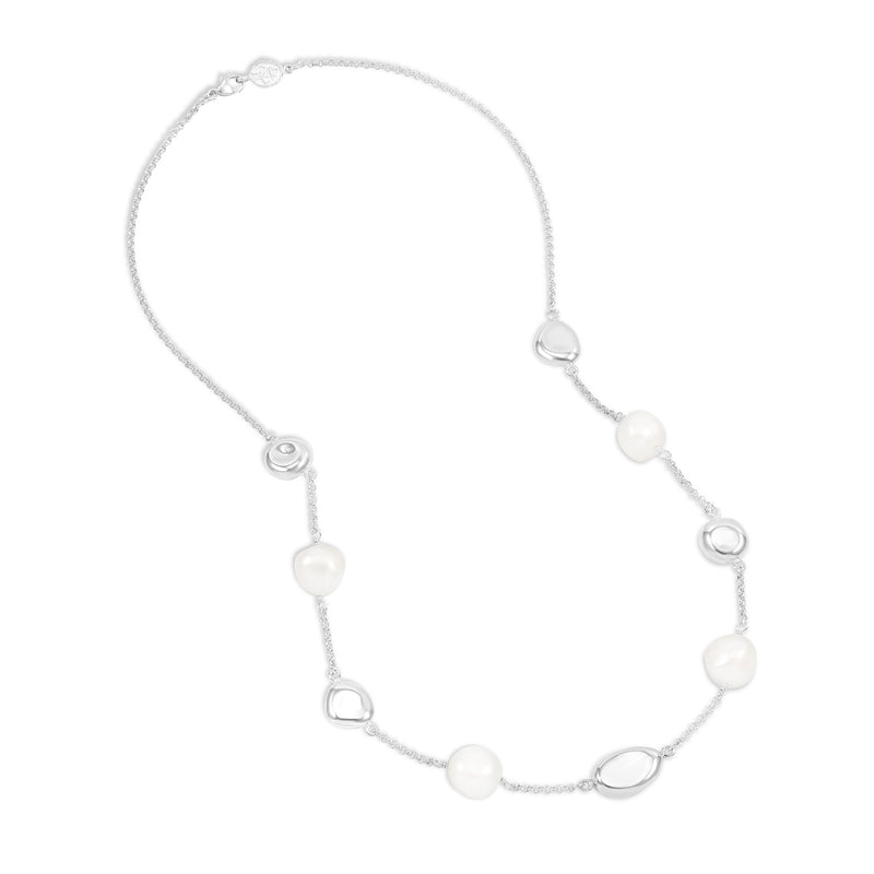 PEBN17-S-WP-Dower-and-Hall-Sterling-Silver-Baroque-Pearl-and-Pebble-Necklace